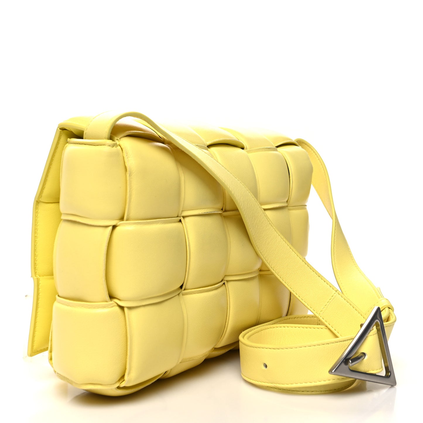 Nappa Maxi Intreccio Padded Cassette Crossbody Bag Sherbet