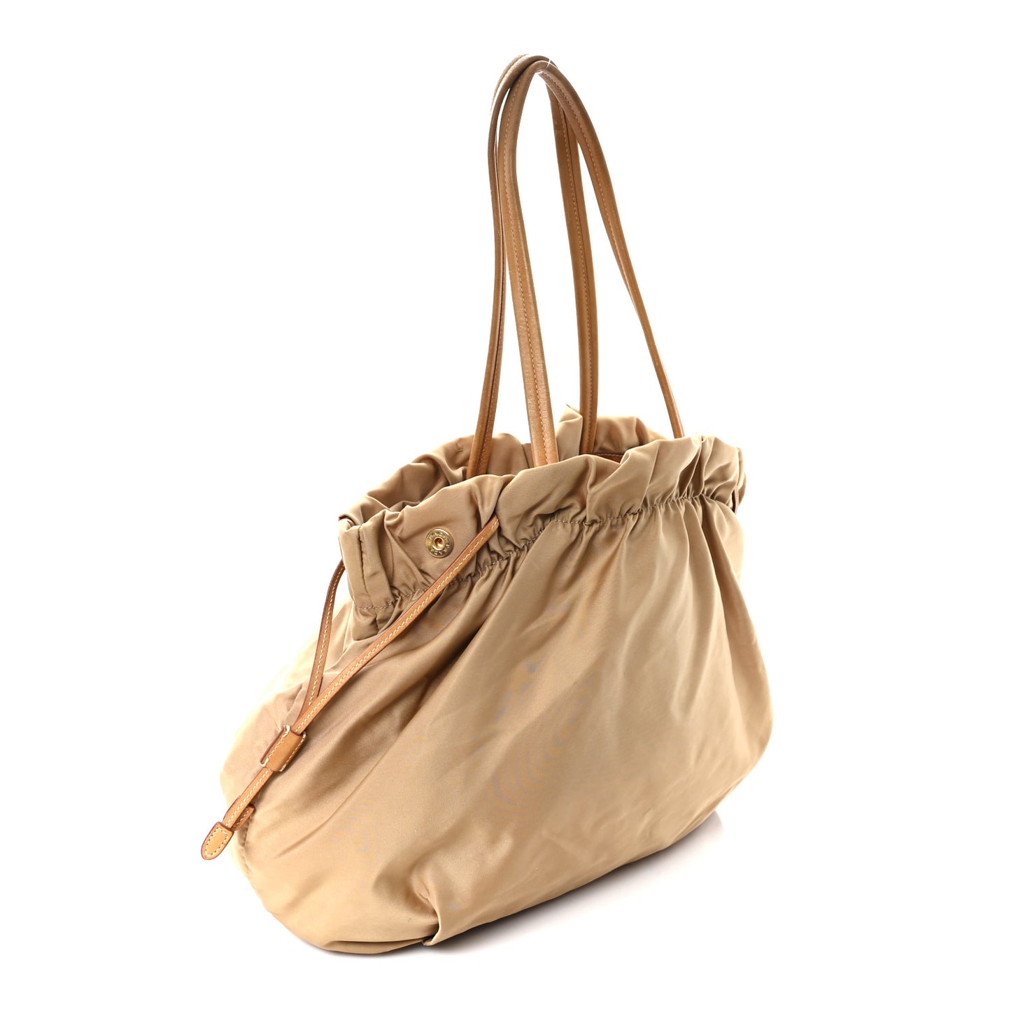 Nylon Jacquard Logo Drawstring Tote Sesamo