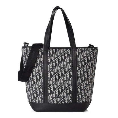 Christian Dior HOMME Oblique Grained Calfskin Tote Blue 1 of 8