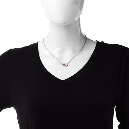 Cartier 18K Pink Gold Interlocking LOVE Necklace 2 of 7