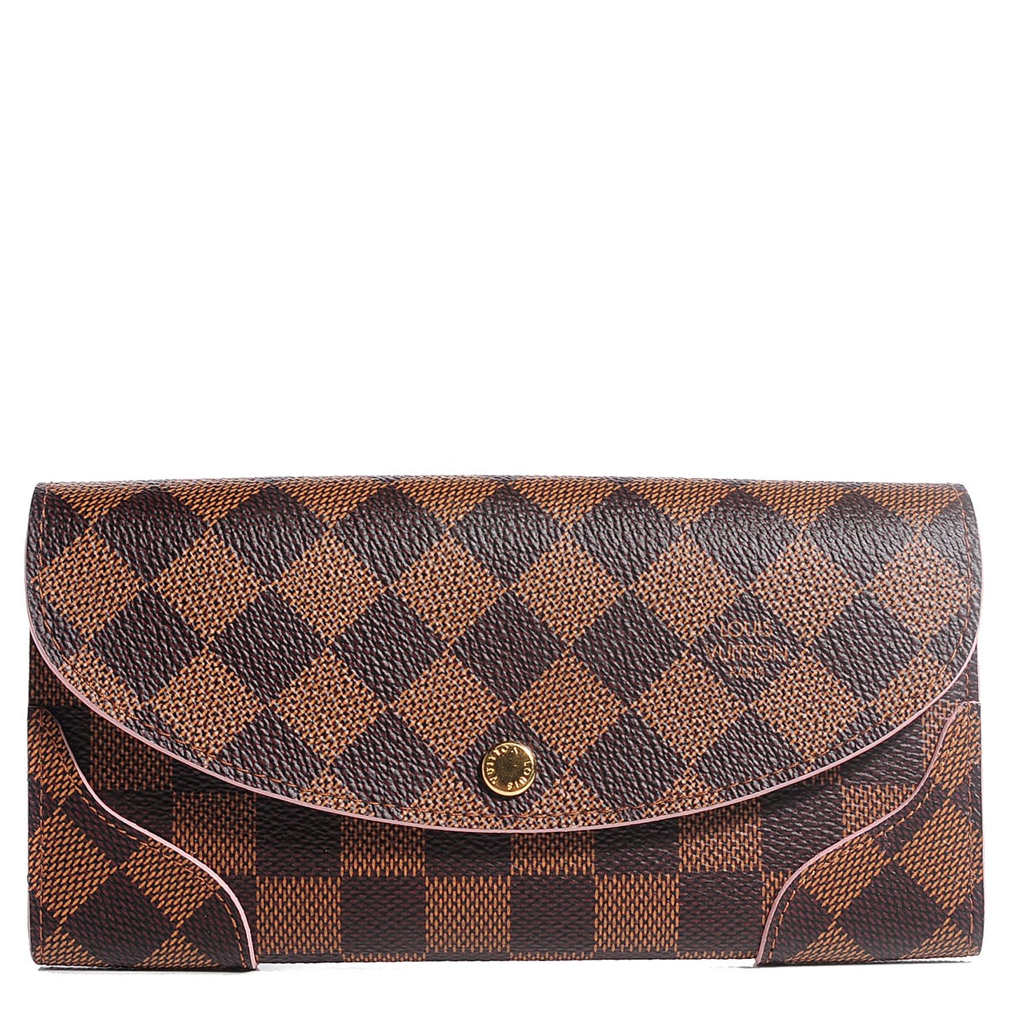 Damier Ebene Caissa Wallet Rose Ballerine