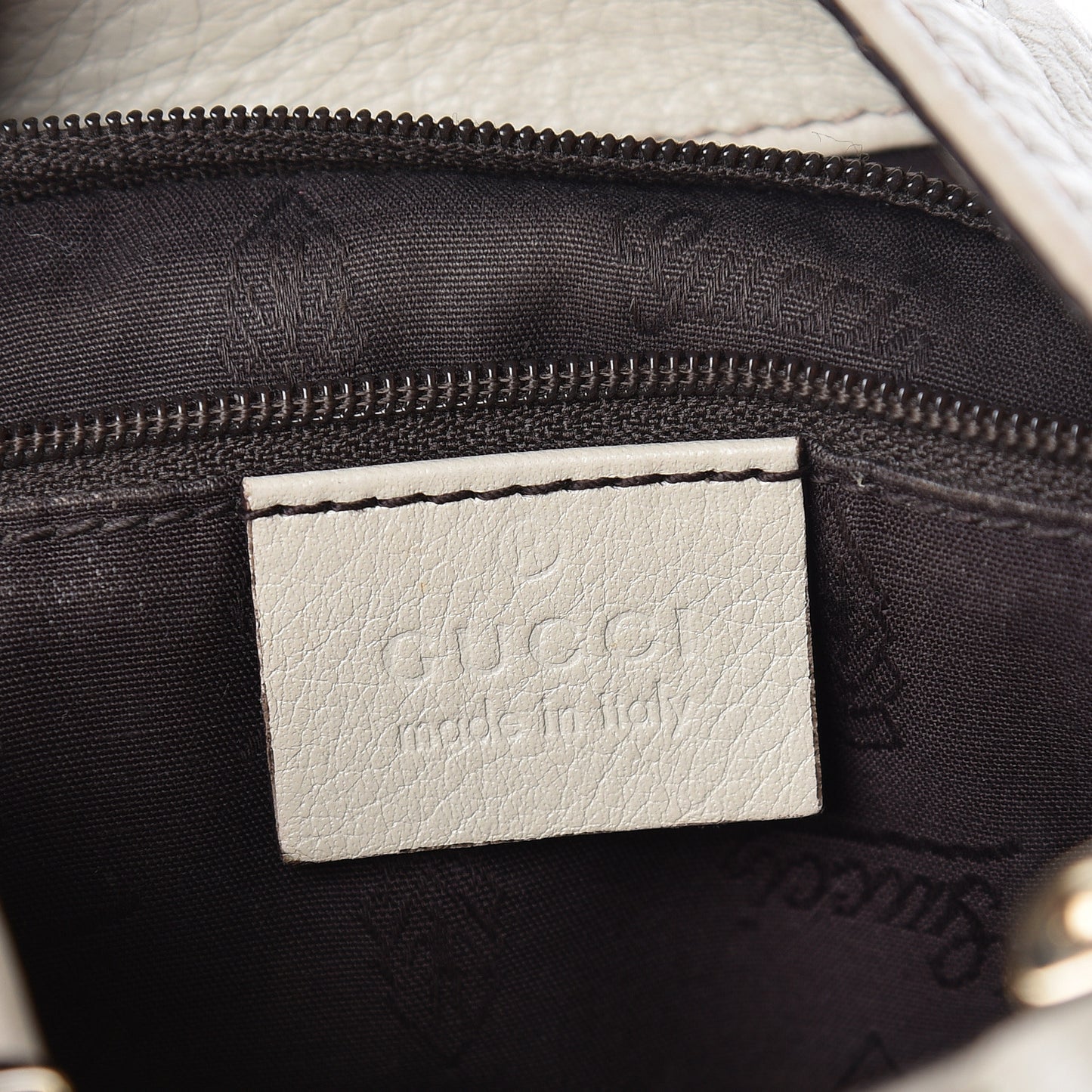 Guccissima Medium New Ladies Web Hobo White