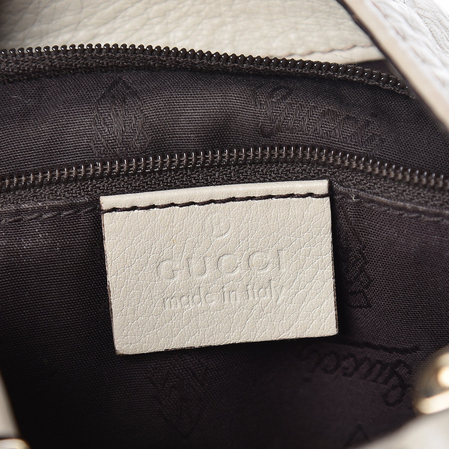 Gucci Guccissima Medium New Ladies Web Hobo White 6 of 11