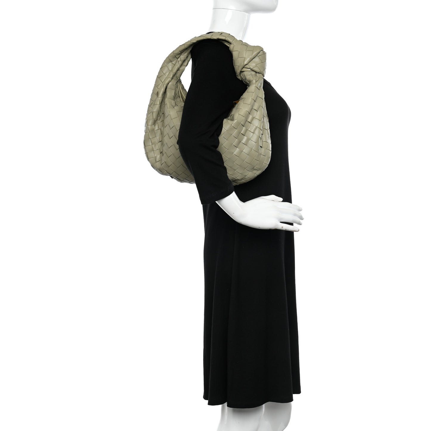 Nappa Intrecciato Teen Jodie Hobo Travertine