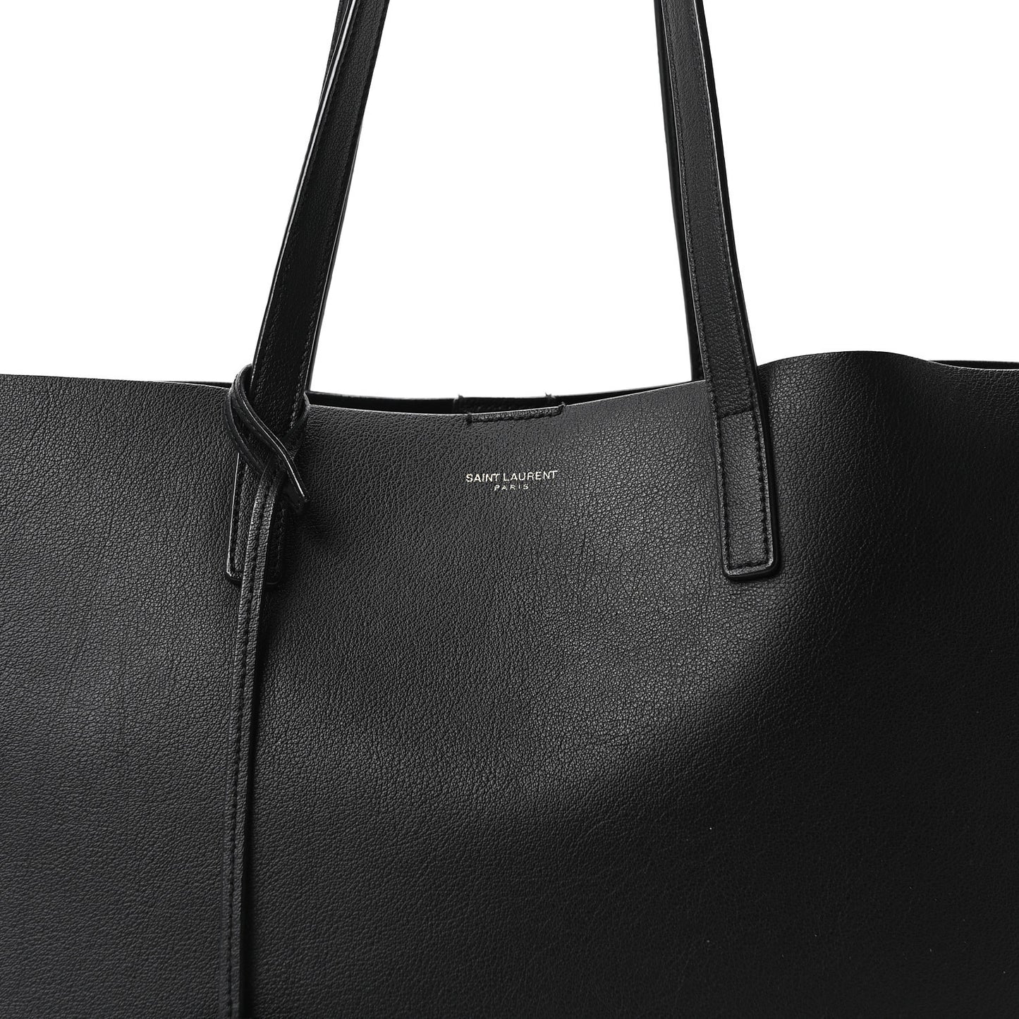 Calfskin Large Shopping Tote Black