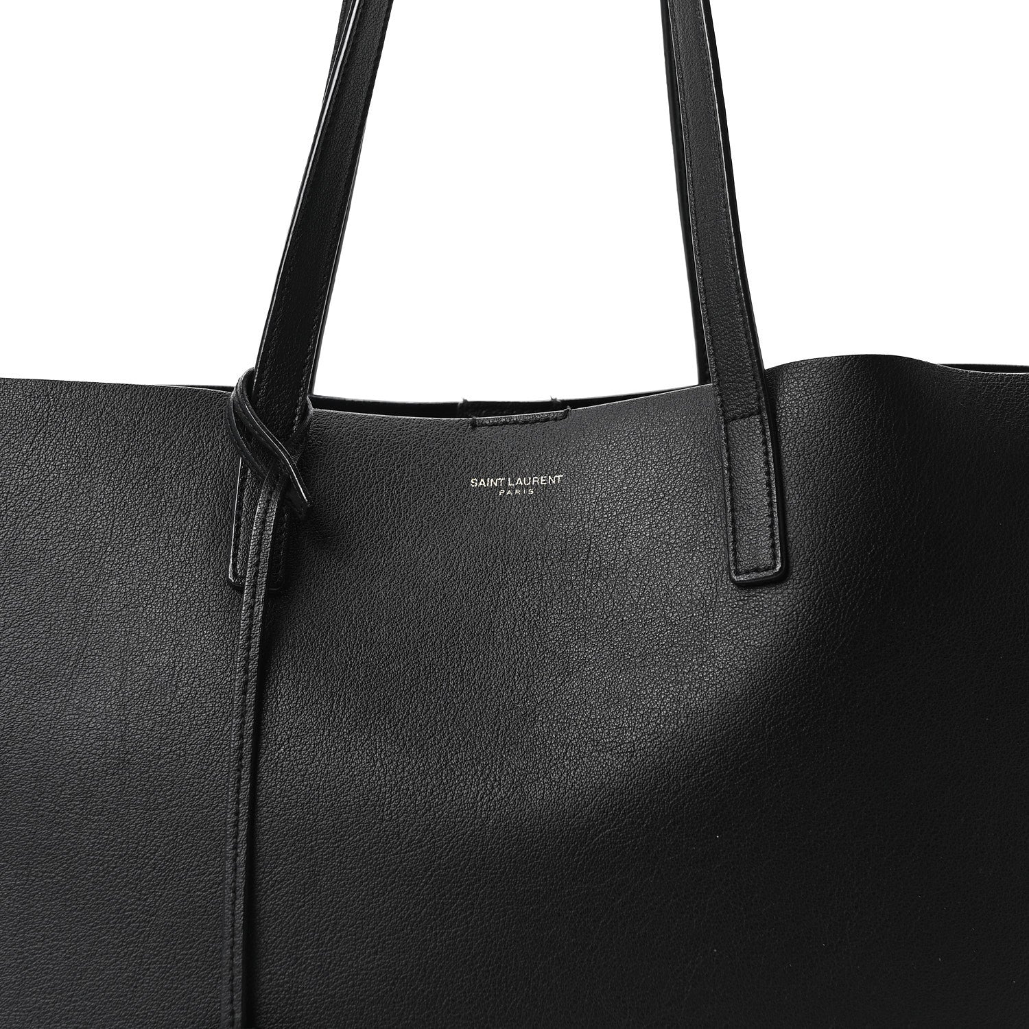 Saint Laurent Calfskin Large Shopping Tote Black 8 of 10