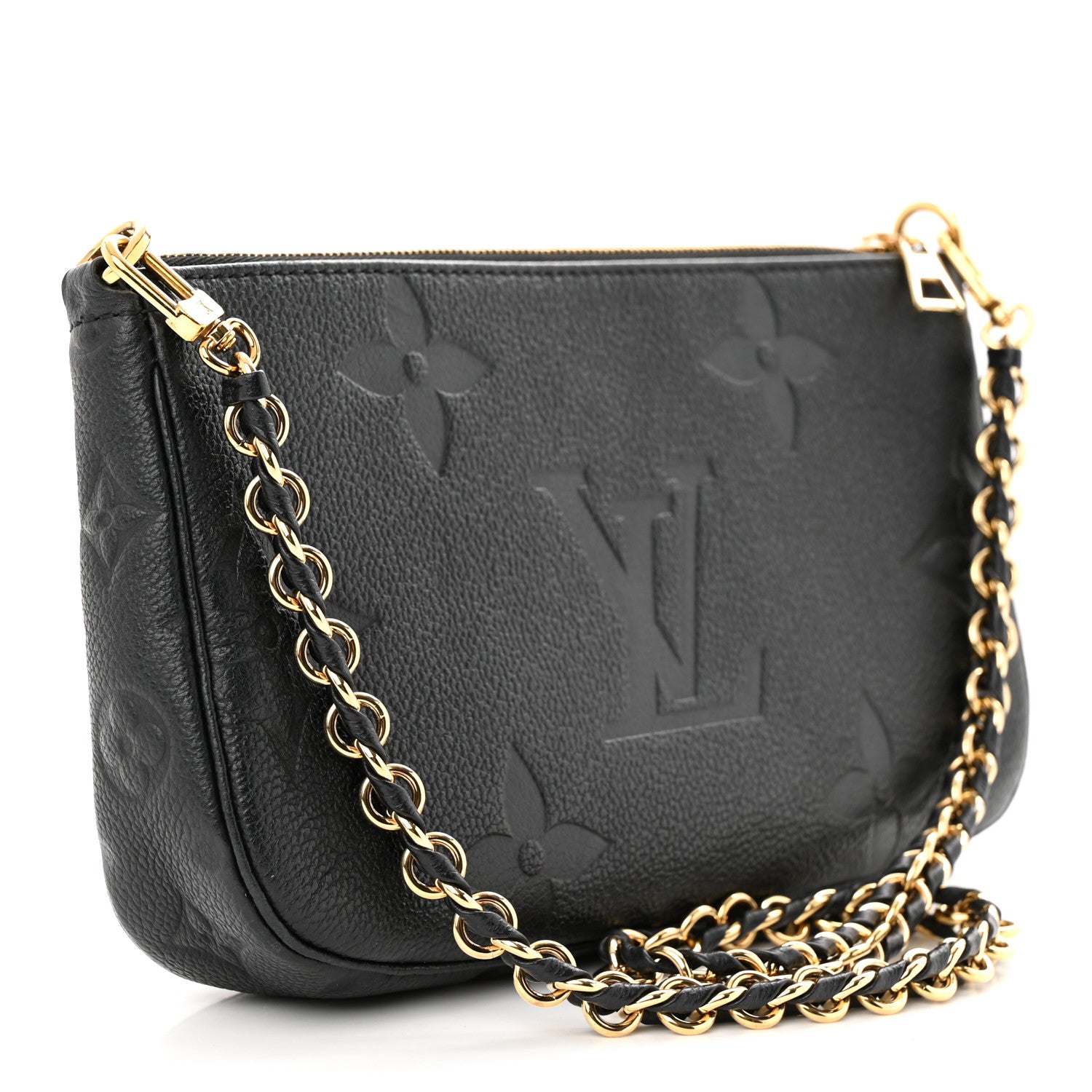 Louis Vuitton Empreinte Monogram Giant Multi Pochette Accessories Large Pochette Black 3 of 9