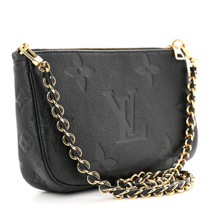 Louis Vuitton Empreinte Monogram Giant Multi Pochette Accessories Large Pochette Black 3 of 9