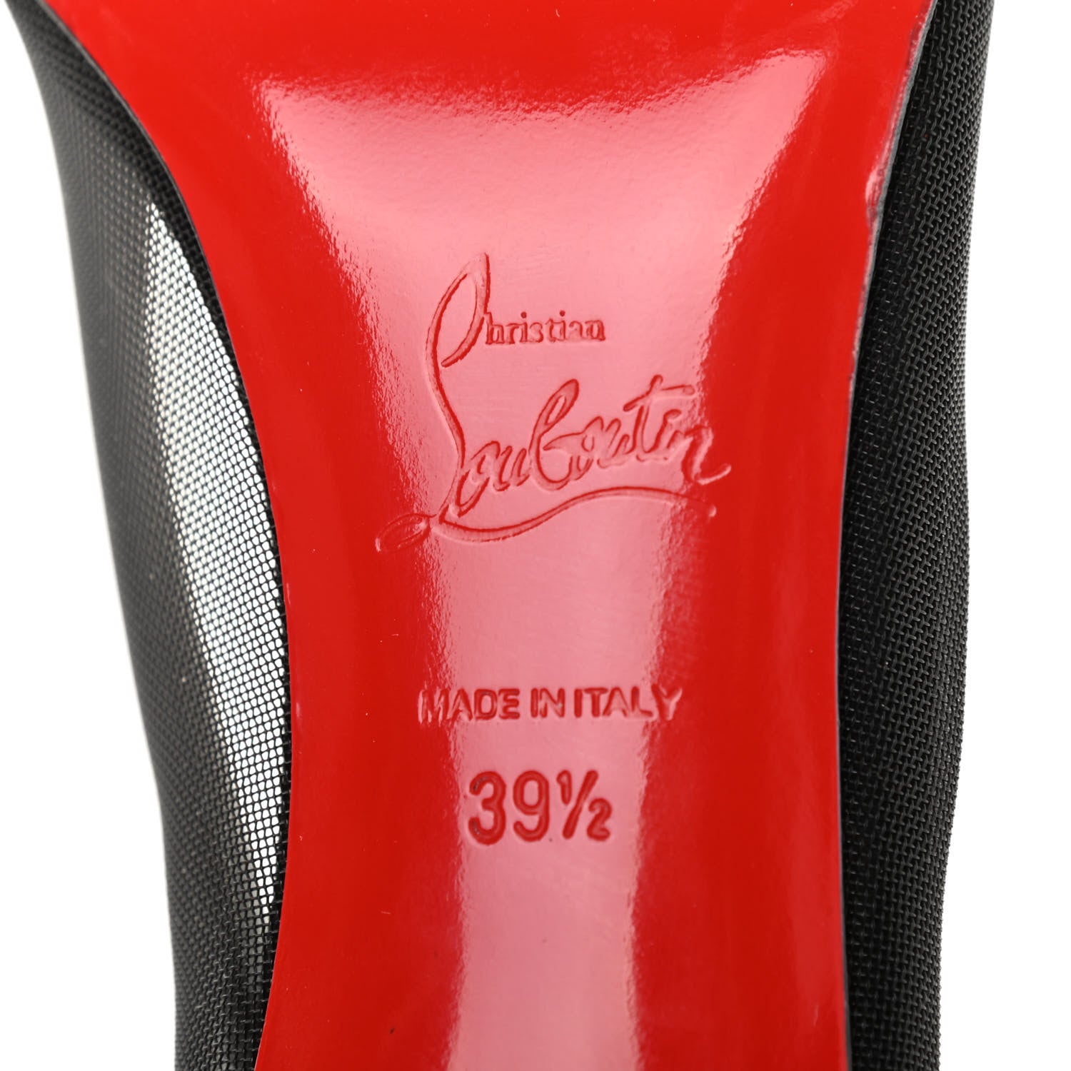 Christian Louboutin Veau Velours Rete Galativi 70 Pumps 39.5 Black 6 of 9