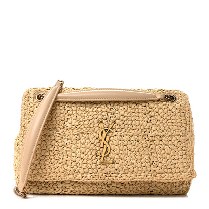 Saint Laurent Raffia Monogram Medium Jamie Natural Avorio 1 of 10