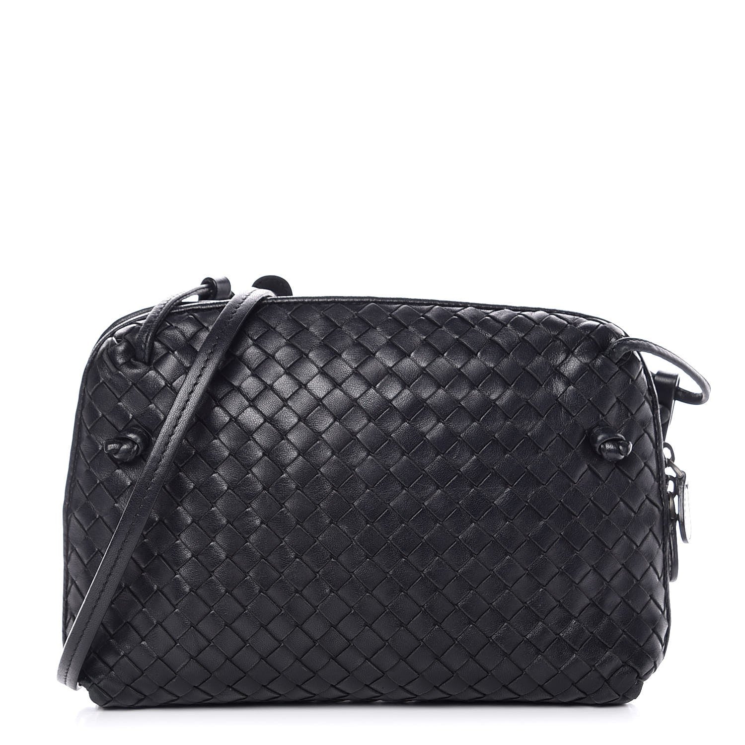 Bottega Veneta Nappa Intrecciato Pillow Crossbody Messenger Black 1 of 6