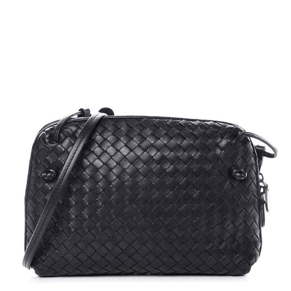 Bottega Veneta Nappa Intrecciato Pillow Crossbody Messenger Black 1 of 6