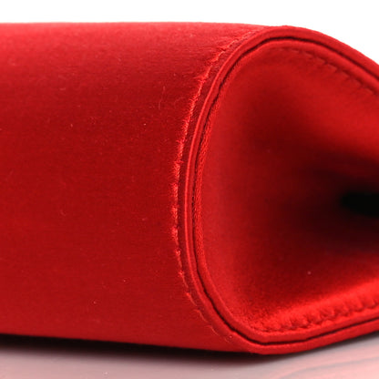 Christian Louboutin Satin Palmette Clutch Red 9 of 9