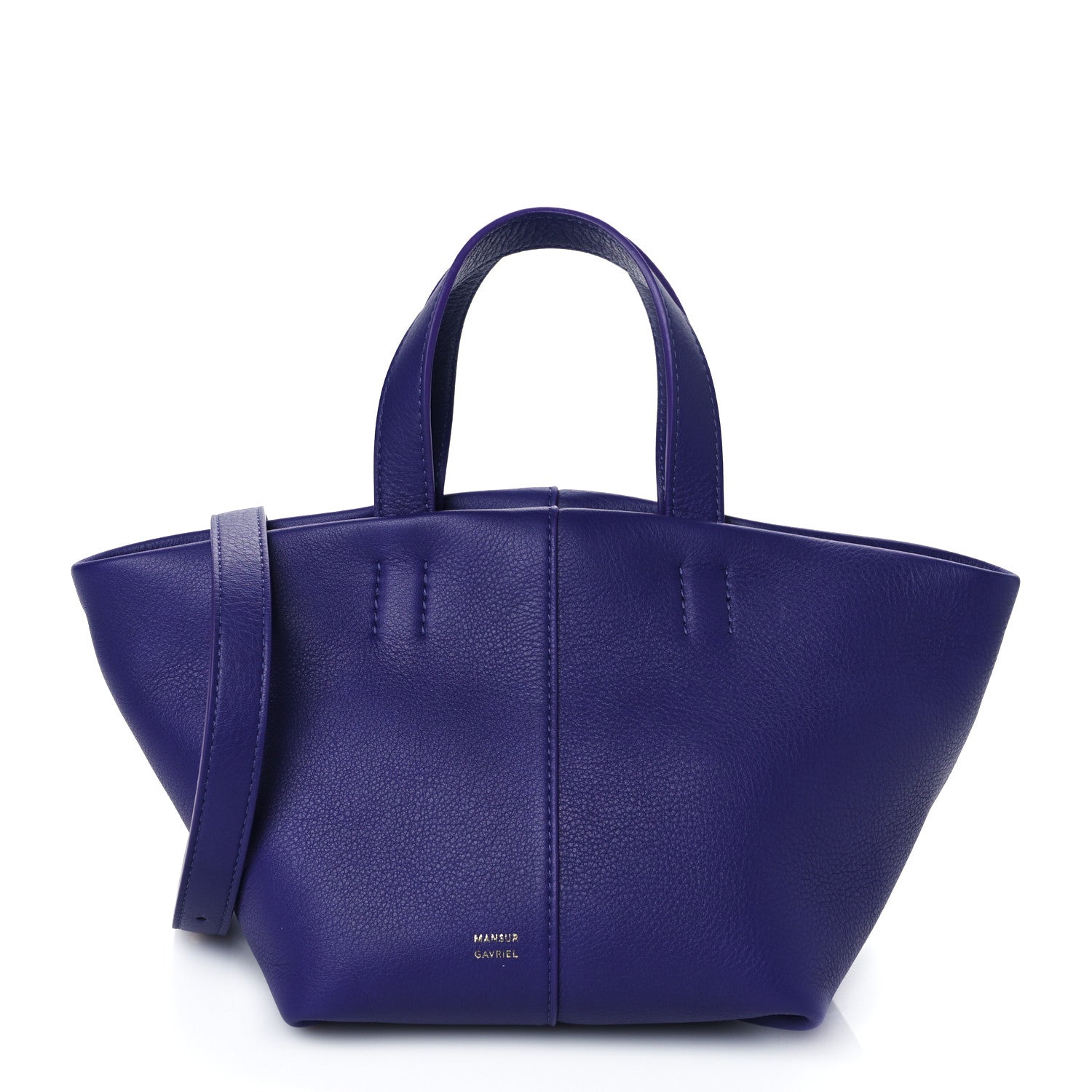 Mansur Gavriel Calfskin Mini Tulipano Bag Viola 1 of 8