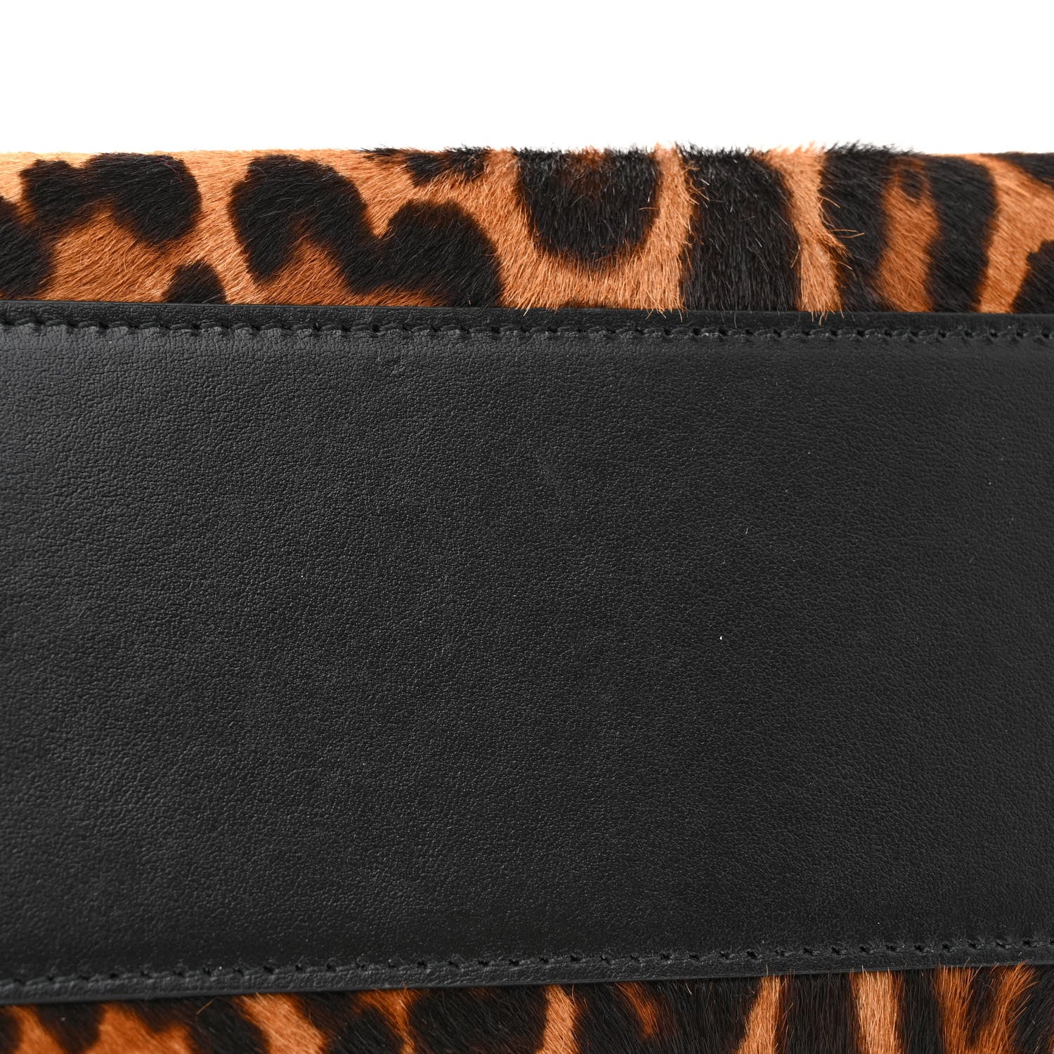 Dolce & Gabbana Calf Hair Leopard Print Small Miss Sicily Satchel Black 13 of 13