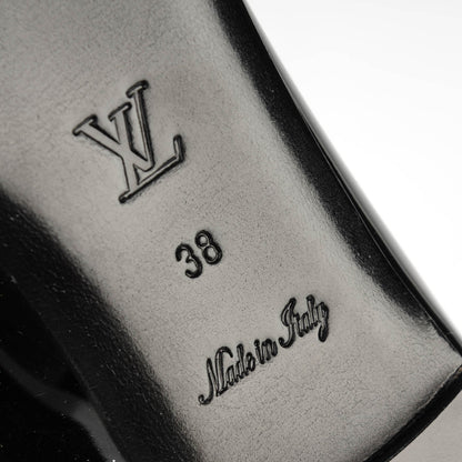 Louis Vuitton Patent Calfskin Eyeline Ballerina Flats 38 Black 7 of 7