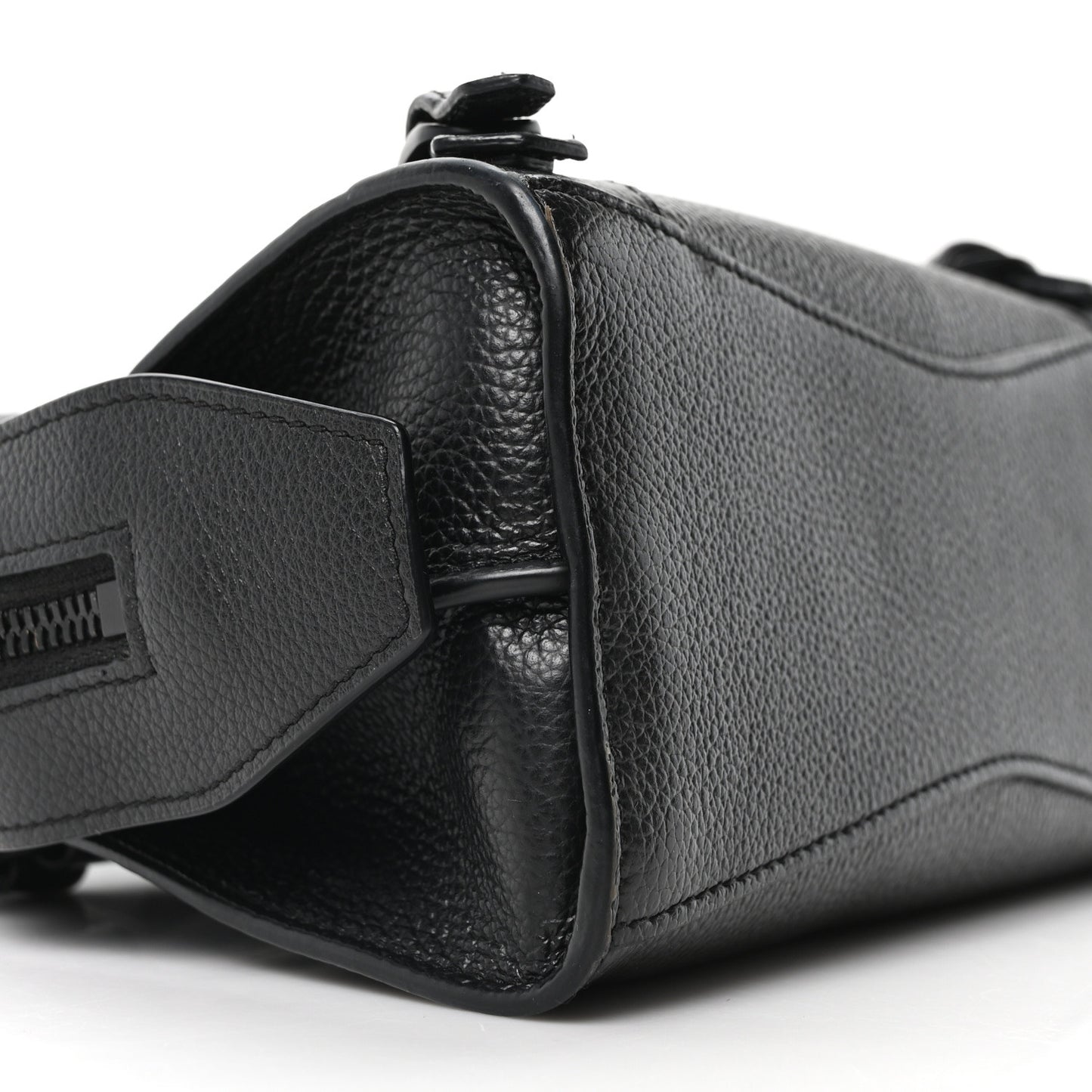 Grained Calfskin Neo Classic Black Hardware Mini City Black