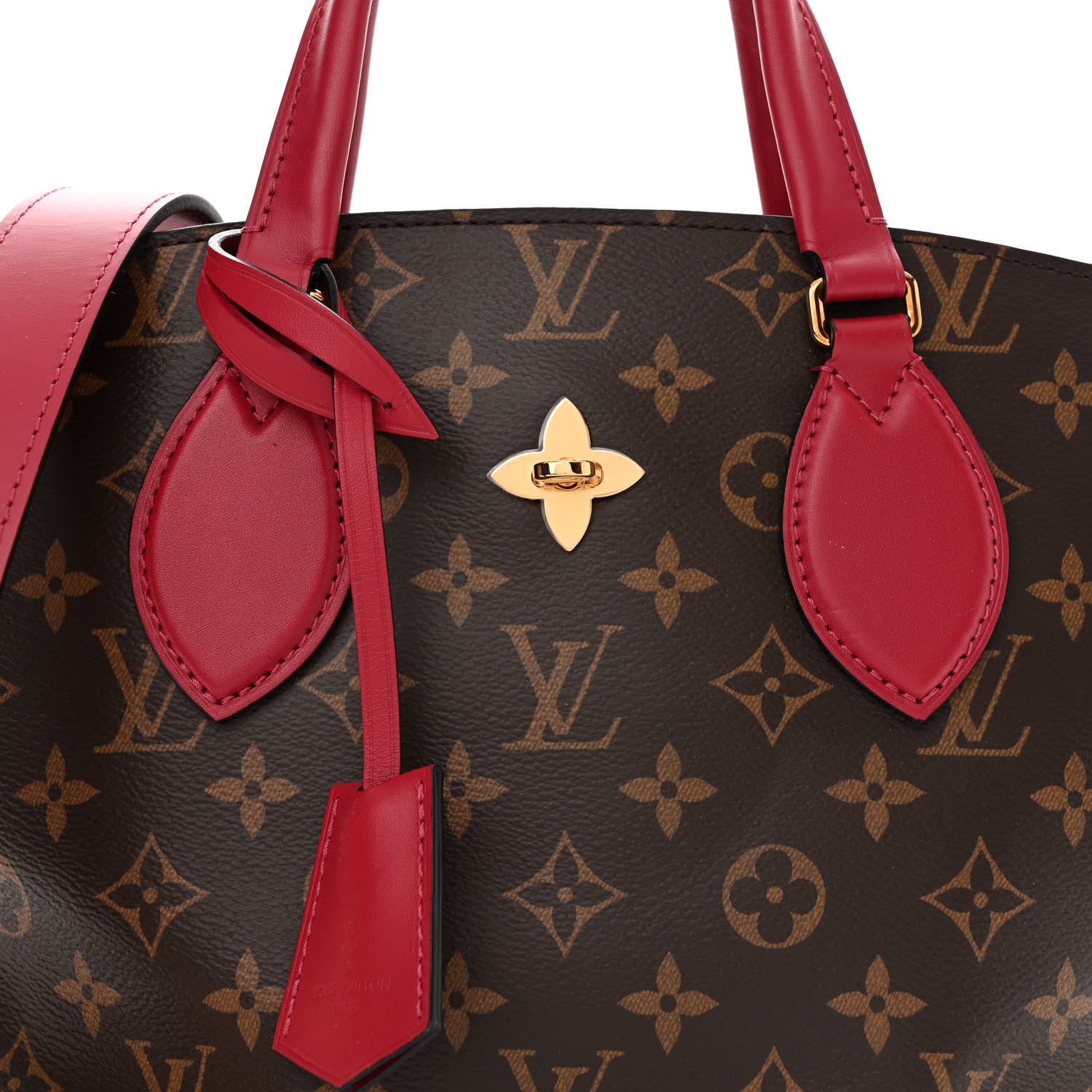 Louis Vuitton Monogram Flower Zipped Tote PM Lie de Vin 7 of 9