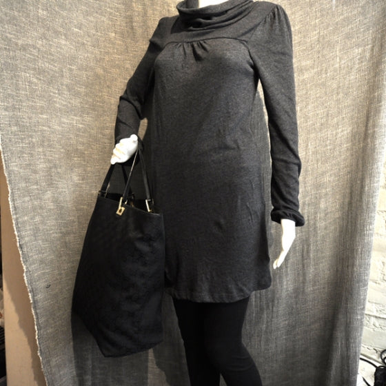 Gucci Monogram Large Bucket Tote Black 2 of 11