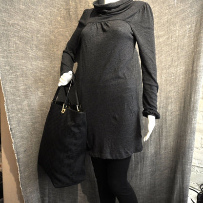 Gucci Monogram Large Bucket Tote Black 2 of 11