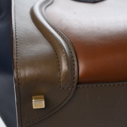 Celine Satin Calfskin Mini Tri-Color Luggage Camel 12 of 13