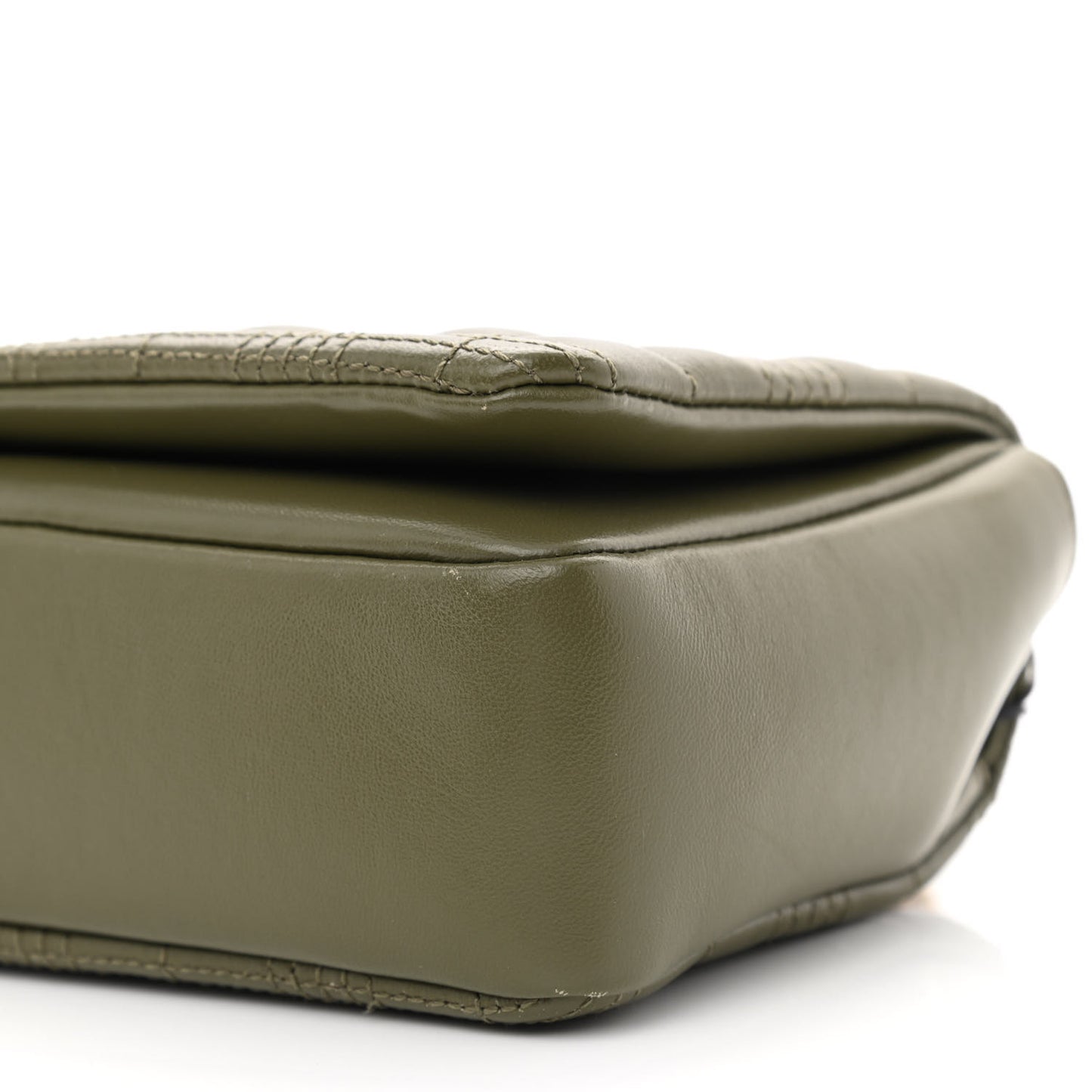 Lambskin Quilted Small Lola Bag Khaki