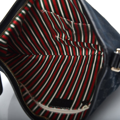 Gucci Monogram Medium New Britt Half Moon Hobo Black 5 of 8