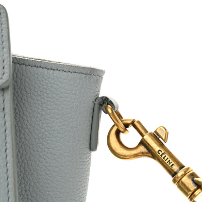 Celine Drummed Calfskin Nano Luggage Almond 15 of 17