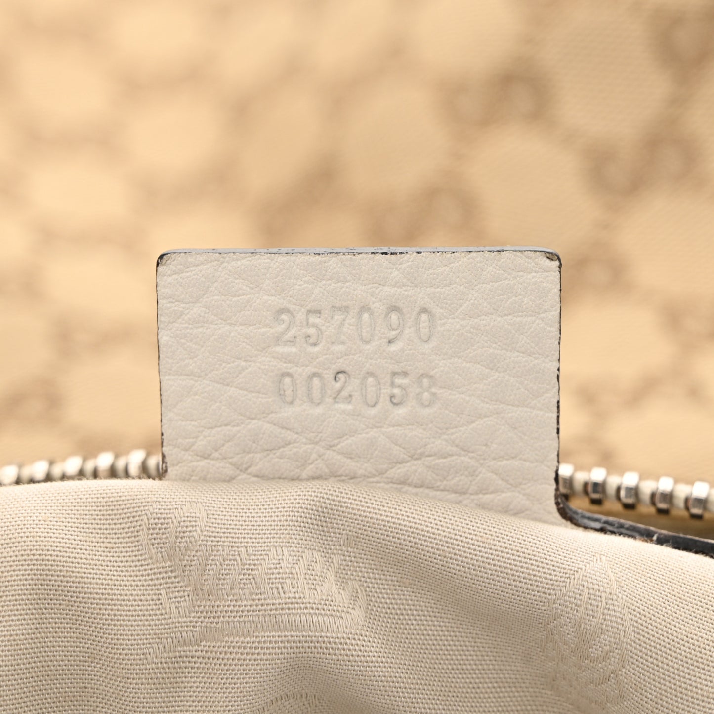 Monogram Bamboo Bar Medium Hobo Off White