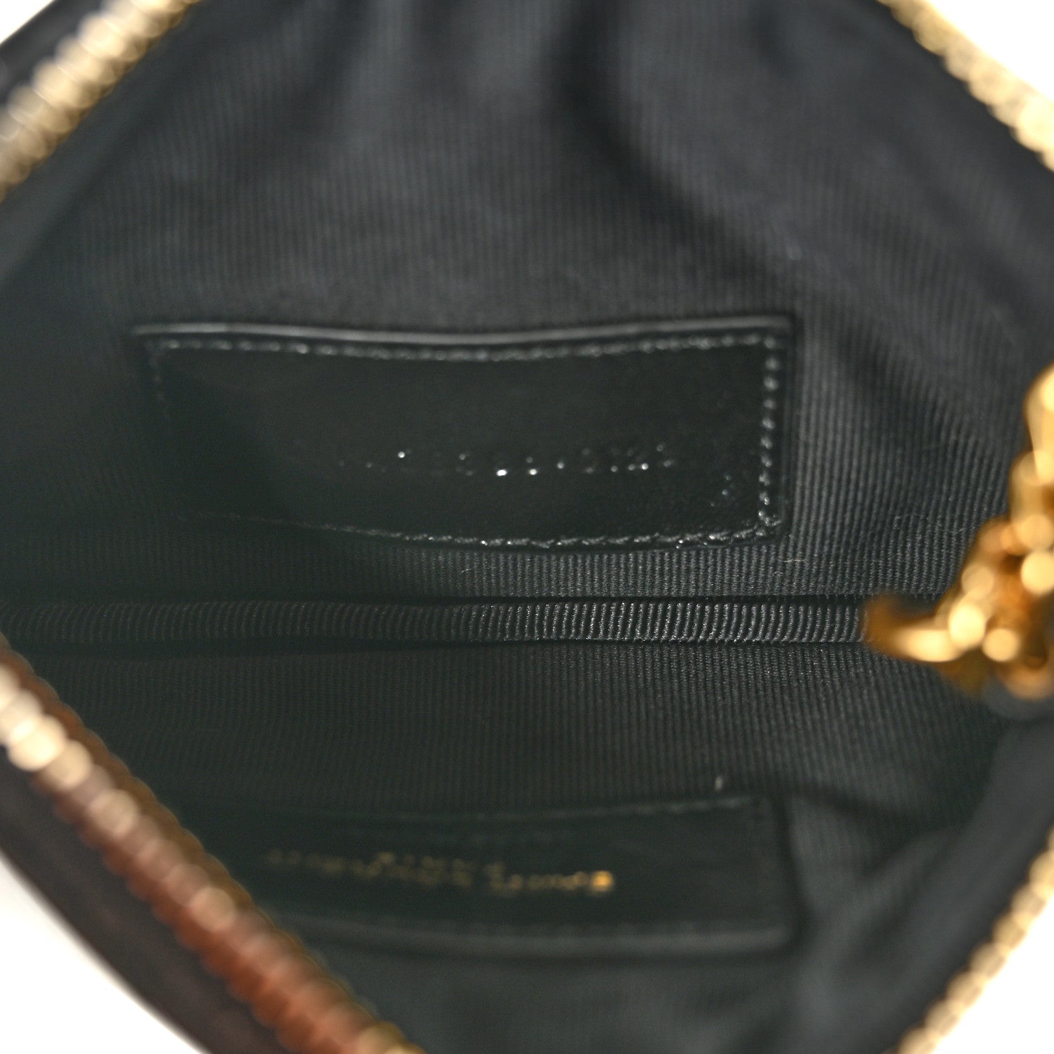 Saint Laurent Calfskin Matelasse Monogram Key Pouch Black 6 of 10