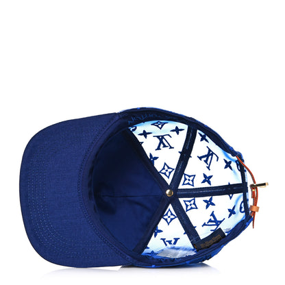 Louis Vuitton Mesh Embroidered Everyday LV Cap 58 Blue 6 of 8