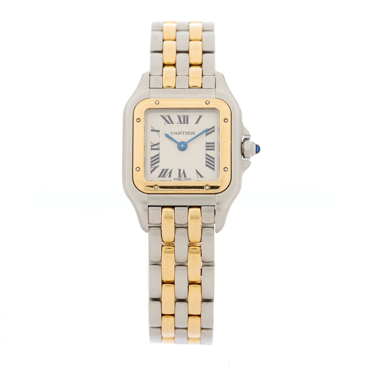 Stainless Steel 18K Yellow Gold 22mm Panthere Quartz Watch
