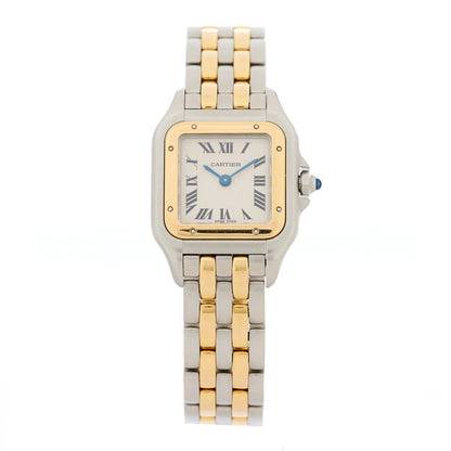 Cartier Stainless Steel 18K Yellow Gold 22mm Panthere Quartz Watch 1 of 4