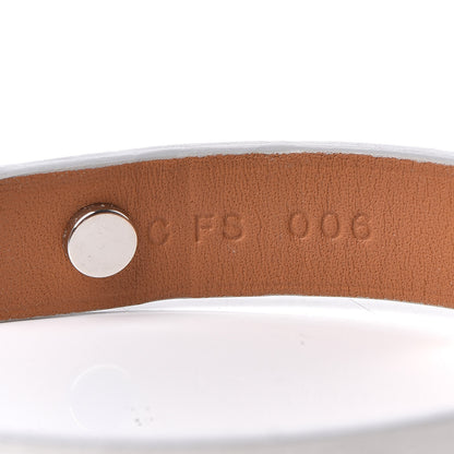Hermes Swift Mini Dog Clous Carres Bracelet T3 White 5 of 7