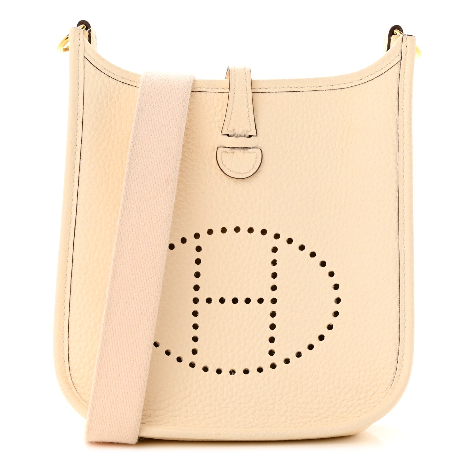 Hermes Taurillon Clemence Amazone Evelyne TPM Nata Craie 1 of 13