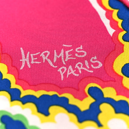 Hermes Silk The Three Graces Scarf 90 Chocolate Rose Vif 5 of 6