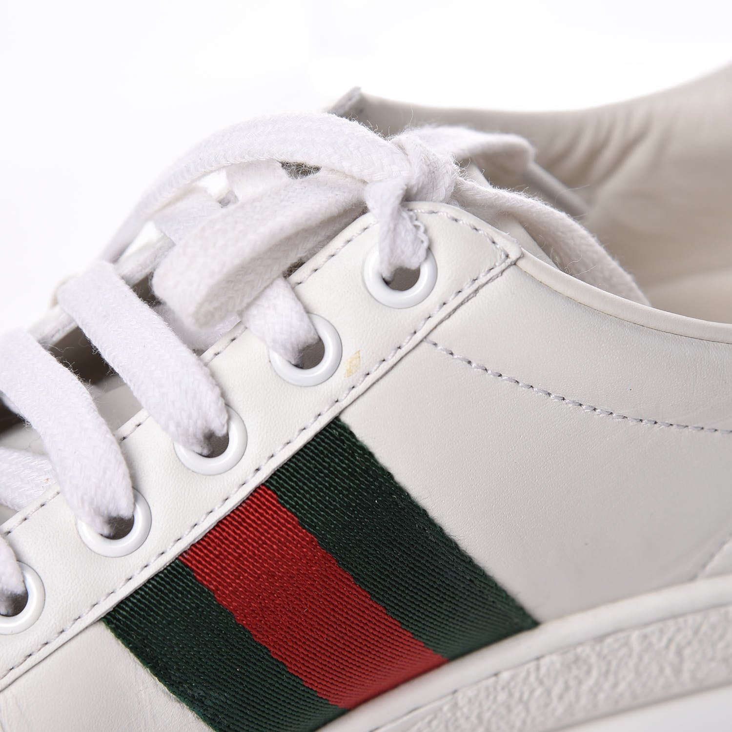 Gucci Calfskin Web Pearl Studded Womens Ace Sneakers 36 White 17 of 22
