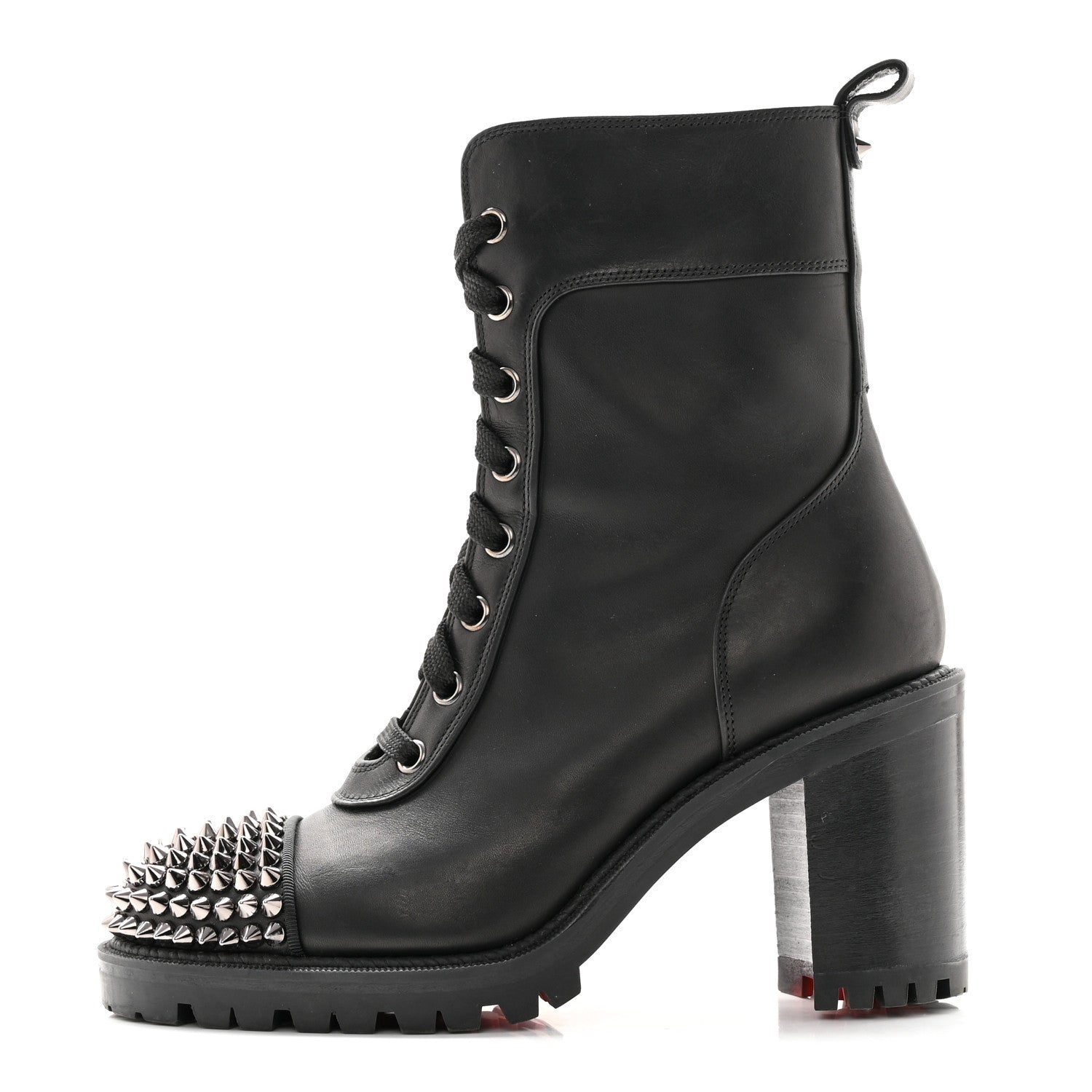 Christian Louboutin Calfskin Spikes TS Croc 70 Boots 35 Black 1 of 13