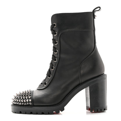 Christian Louboutin Calfskin Spikes TS Croc 70 Boots 35 Black 1 of 13