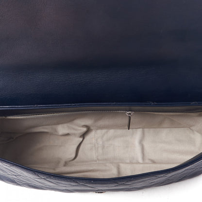 Chanel Iridescent Calfskin Tri-Color Country Chic Flap Navy Blue 6 of 9