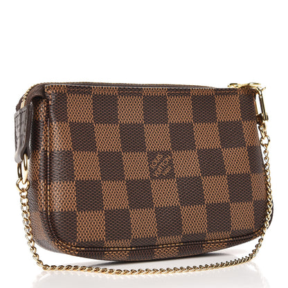Louis Vuitton Damier Ebene Mini Pochette Accessories 3 of 8