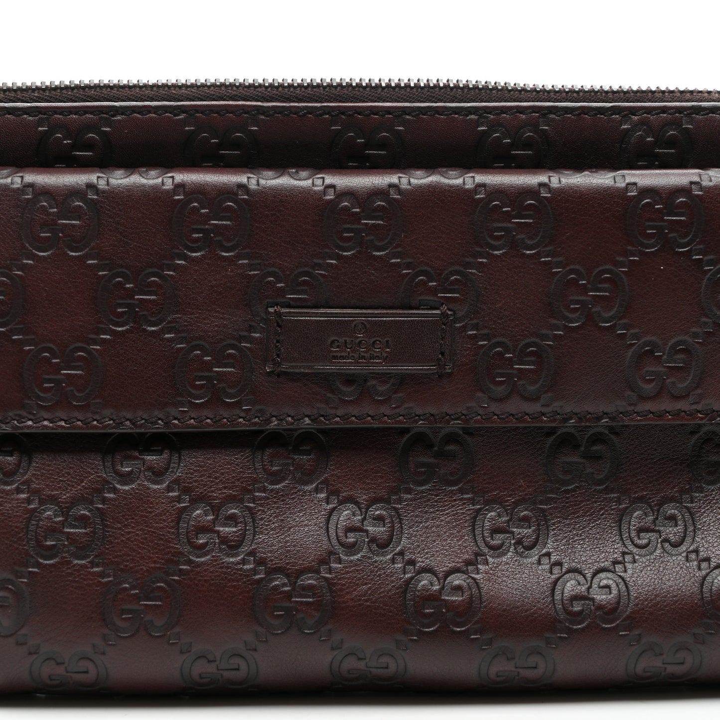 Guccissima Waist Belt Bag Dark Brown