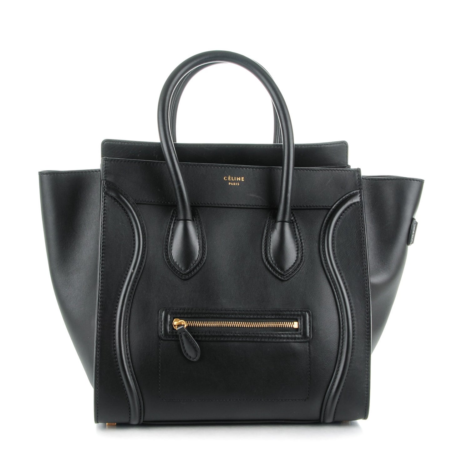 Smooth Calfskin Mini Luggage Black