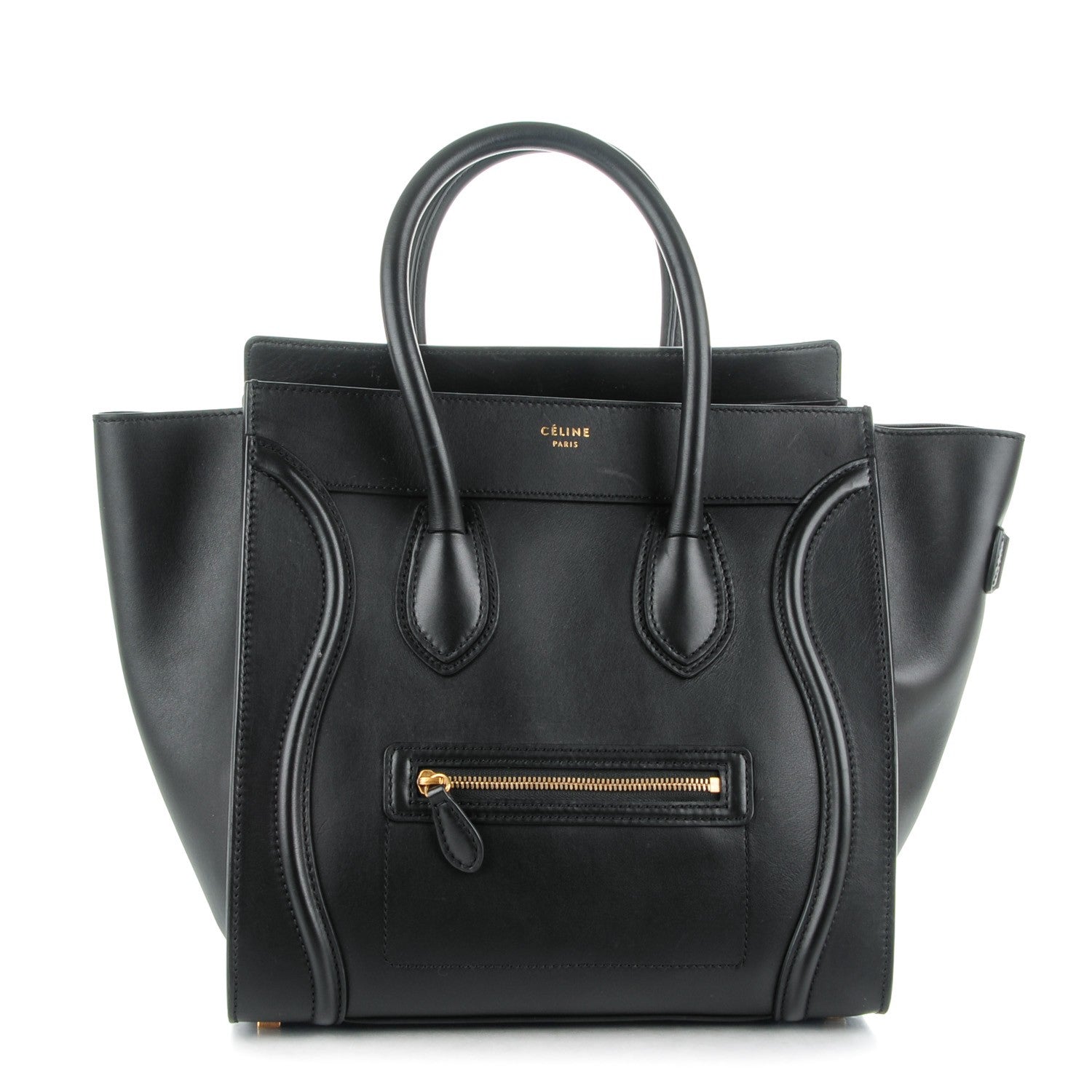 Celine Smooth Calfskin Mini Luggage Black 1 of 10