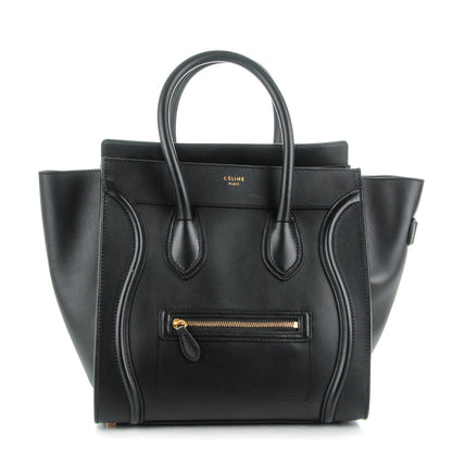 Celine Smooth Calfskin Mini Luggage Black 1 of 10
