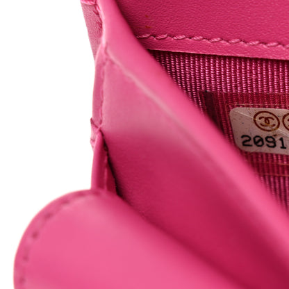 Chanel Caviar Quilted Medium Flap Wallet Pink 8 of 8