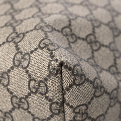 Gucci GG Supreme Monogram Textured Calfskin Web Medium Ophidia Shopping Tote Beige Ebony New Acero 12 of 12