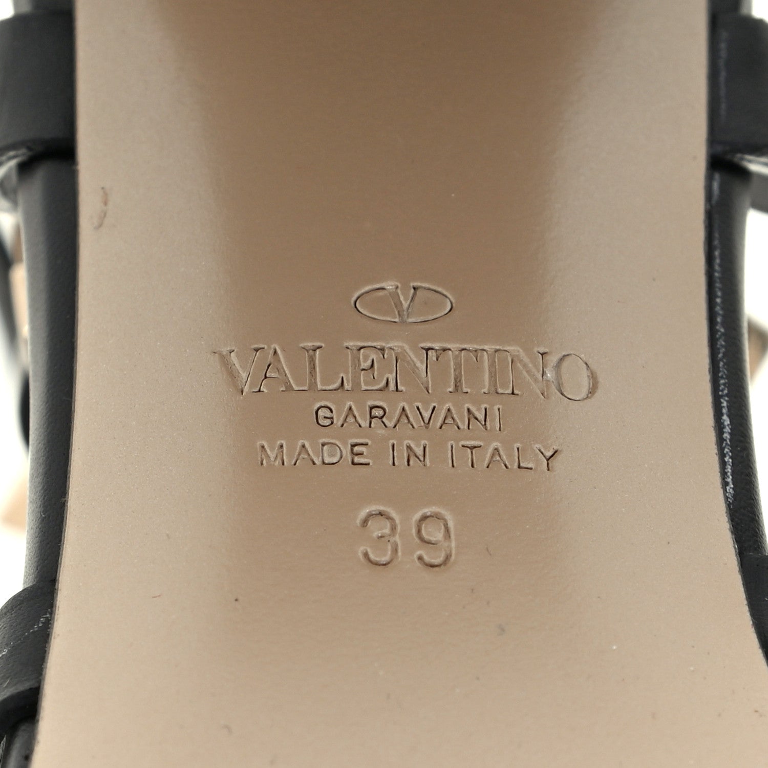 Valentino Garavani Calfskin Rockstud 60mm City Sandals 39 Black 6 of 7