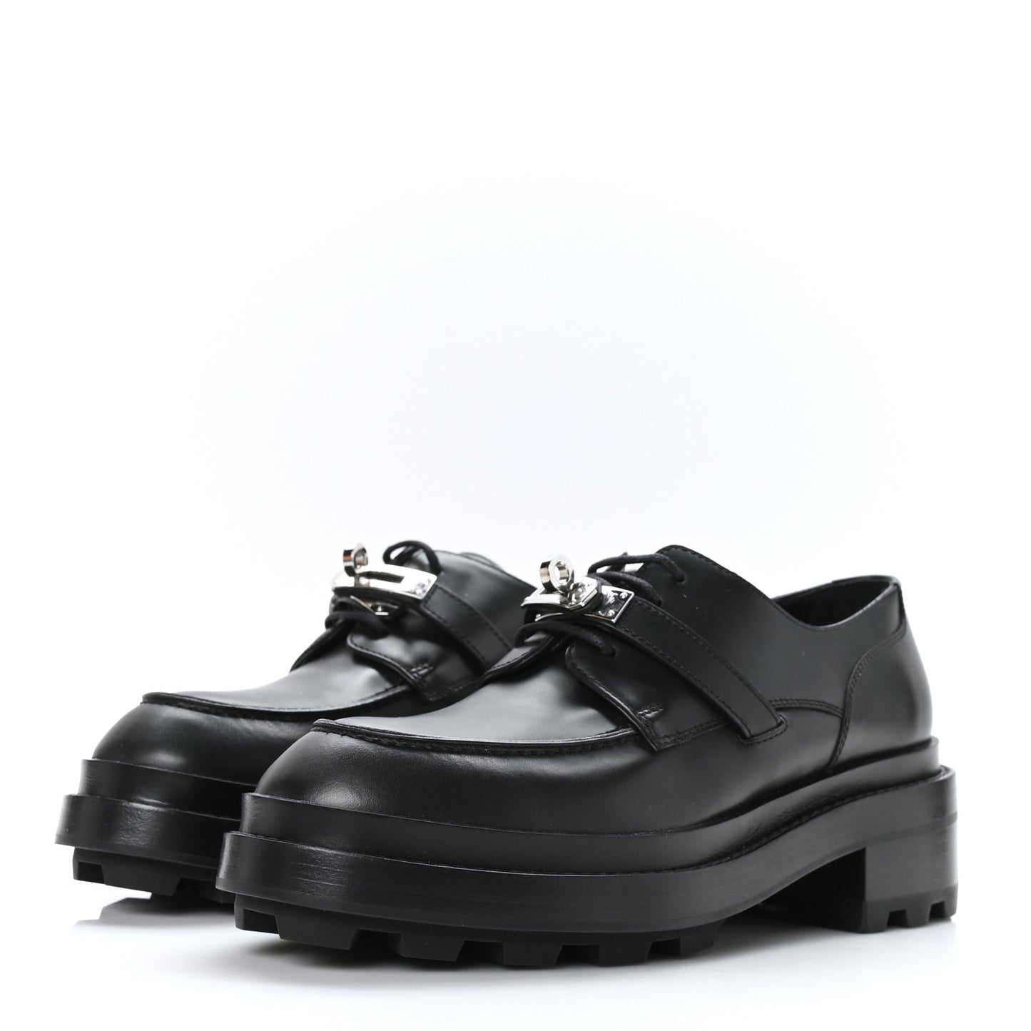 Glossed Calfskin First Oxford 37 Black