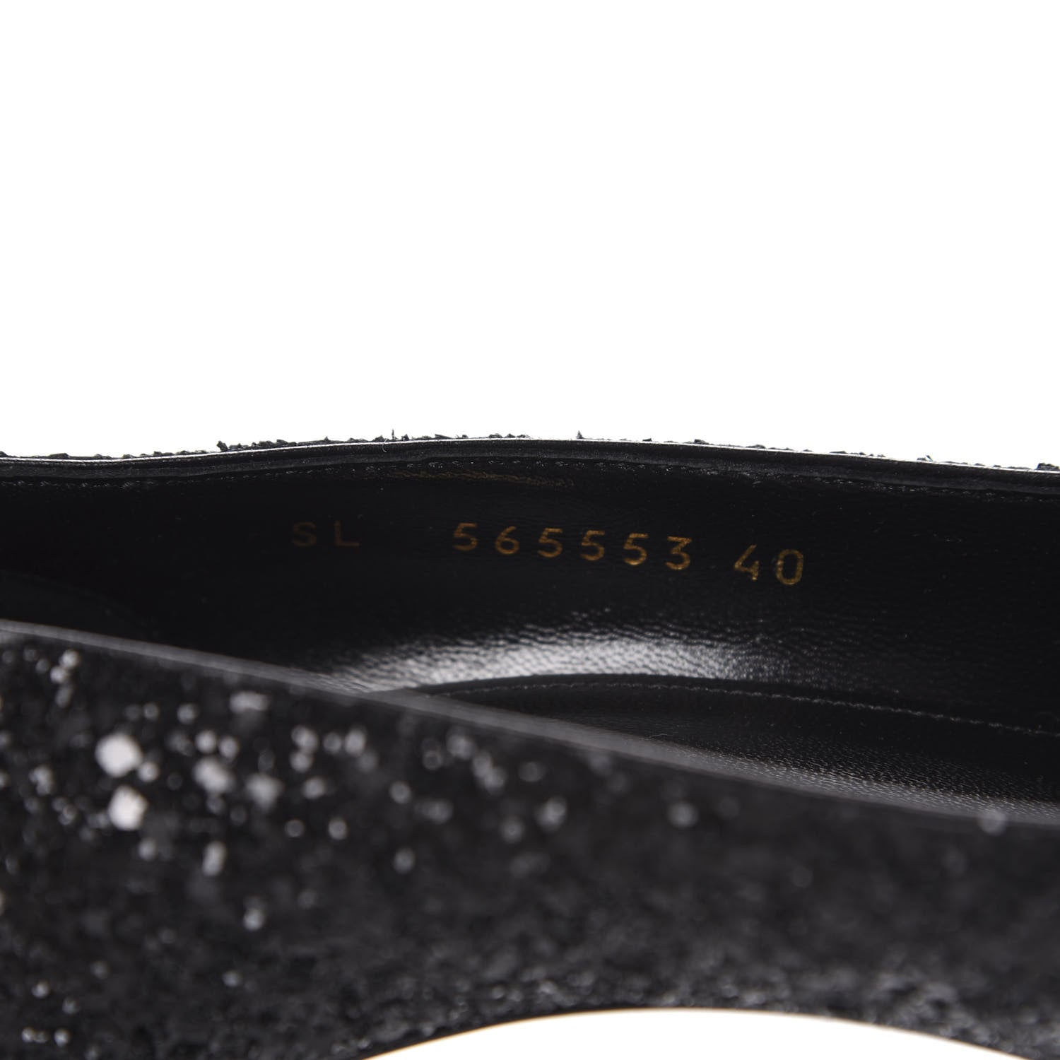 Saint Laurent Glitter Opyum 85 Pumps 40 Black 8 of 10